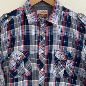SBS | Plaid Long Sleeve Button Down Shirt